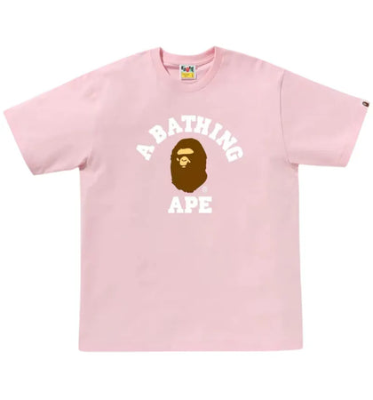 BAPE College Tee (SS25) Pink - authentic BAPE product