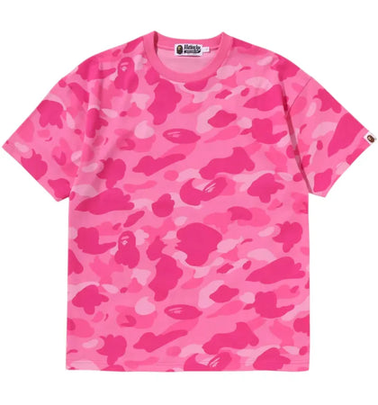 BAPE Color Camo Big College Tee Pink - authentic BAPE product