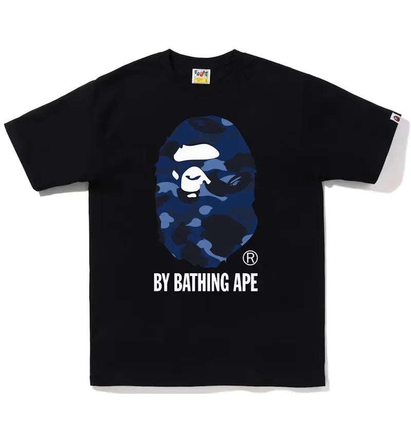BAPE Color Camo By Bathing Ape Tee (FW22) Black Navy - vue 360