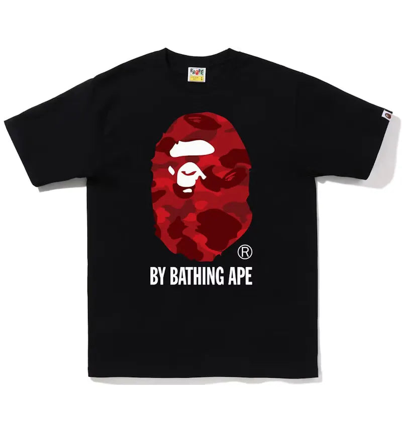 BAPE Color Camo By Bathing Ape Tee (FW22) Black Red - vue 360