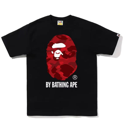 BAPE Color Camo By Bathing Ape Tee (FW22) Black Red - authentic BAPE product