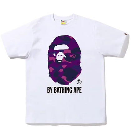 BAPE Color Camo By Bathing Ape Tee (FW22) White Purple - authentic BAPE product
