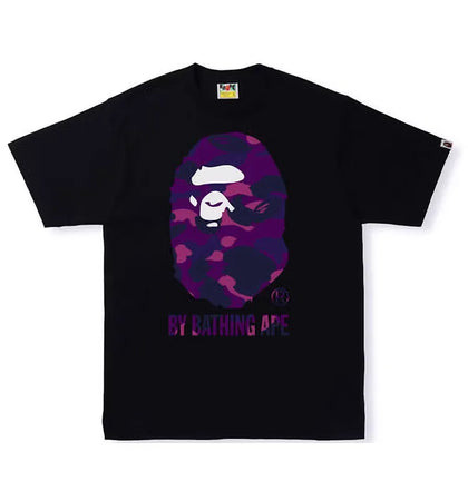 BAPE Color Camo By Bathing Ape Tee (SS22) Black Purple - authentic BAPE product