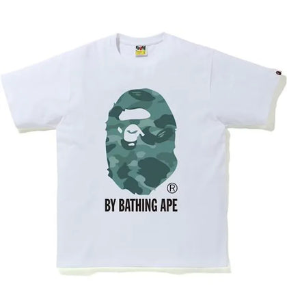 BAPE Color Camo by Bathing Ape Tee White/Green - authentic BAPE product