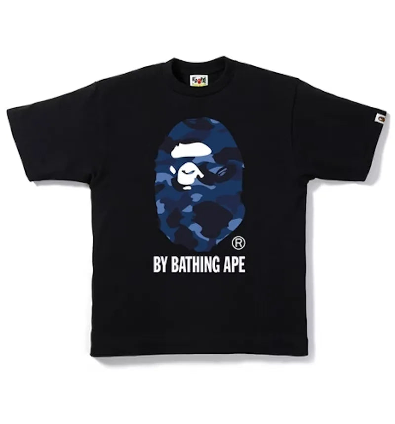BAPE Color Camo By Bathing Tee Black/Blue - vue 360