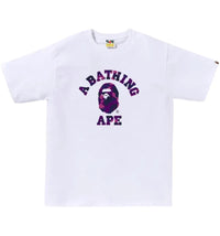 BAPE Color Camo College Tee (FW25) White Purple