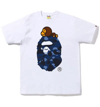 BAPE Color Camo Milo On Big Ape Tee (FW22) White Navy