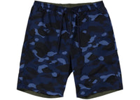 BAPE Color Camo Shark Reversible Shorts Navy Olive
