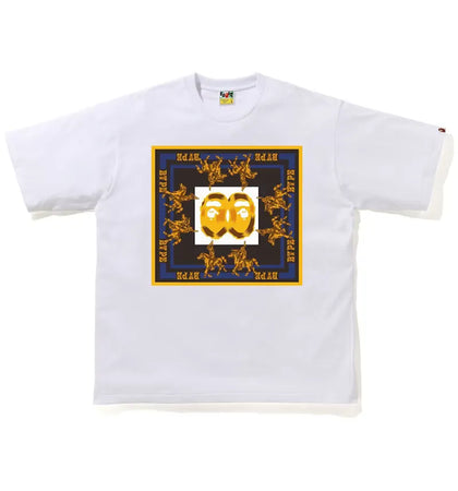 BAPE Double Ape Head Relaxed T-shirt White - authentic BAPE apparel