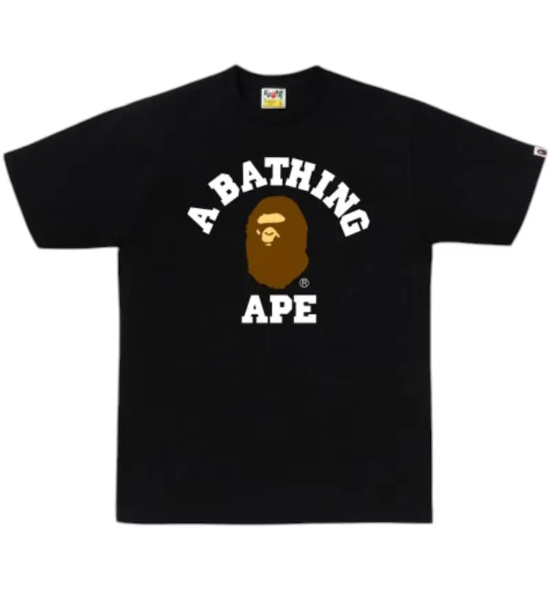 BAPE Essential College T-shirt (FW26) Black - vue 360