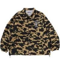 BAPE Gore-Tex Wind Stopper 1St Camo Relaxed Coach Jacket Jacket Yellow