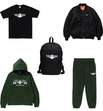 BAPE Happy New Year Men's Military Bag (2023) Black/Green - authentic BAPE product
