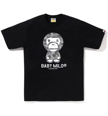 BAPE Honeycomb Camo Baby Milo Tee Black/Grey - authentic BAPE product