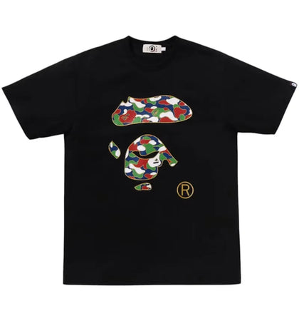 BAPE Japan Ape Face Tee Black - authentic BAPE product