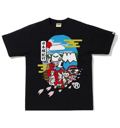 BAPE Japan Culture Ape Head Tee Black - authentic BAPE product