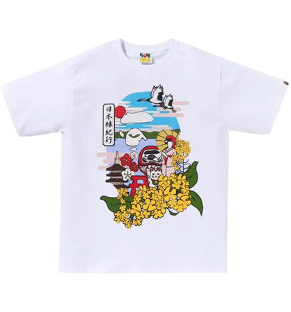 BAPE Japan Culture Spring Ape Head Tee White - authentic BAPE product