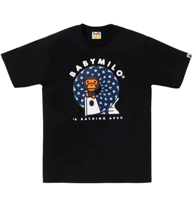 BAPE Koinobori On Baby Milo Tee (SS25) Black - vue 360