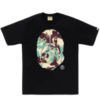 BAPE Map Camo Ape Head Shark Tee Black/Multicolor