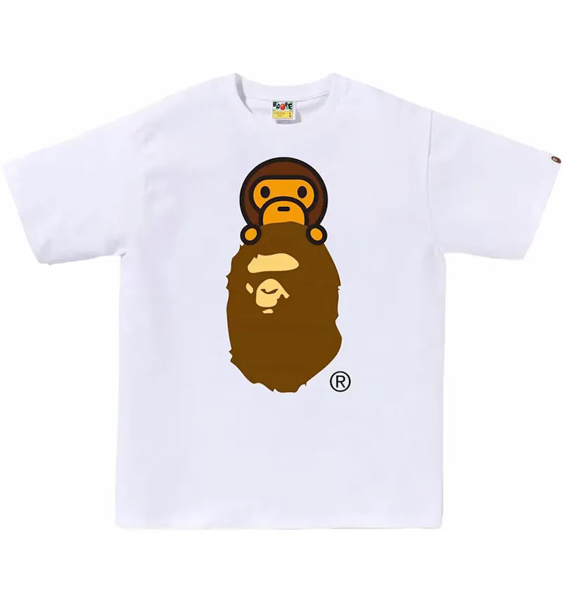BAPE Milo On Ape Head Tee White - vue 360