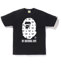 BAPE Monogram by Bathing Tee Black/White