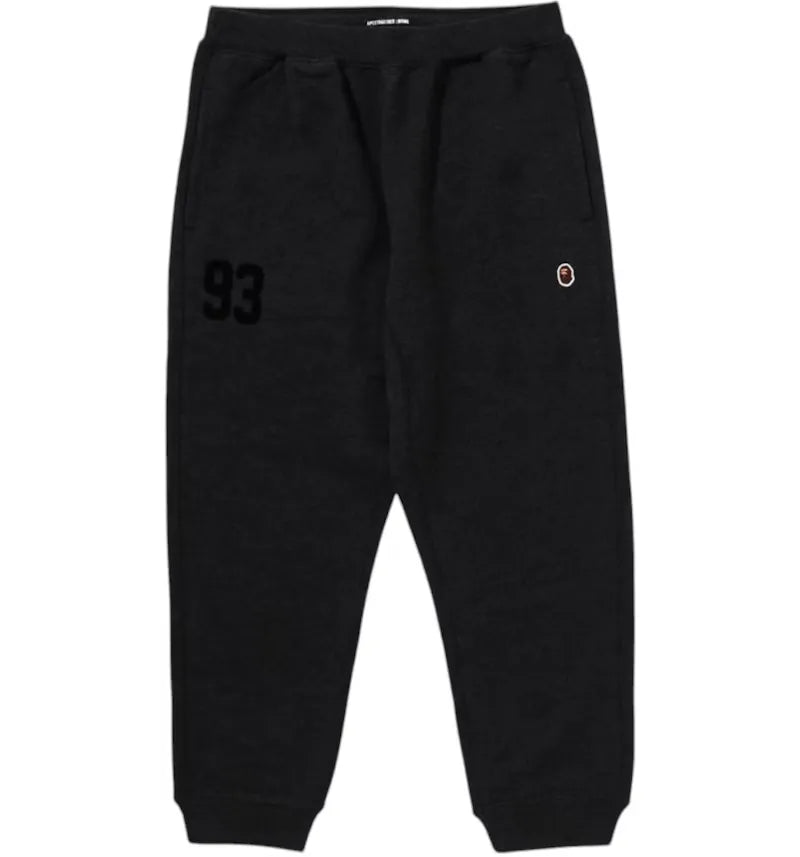 BAPE Mr.Bathing Ape Logo Sweat Pants Charcoal - vue 360