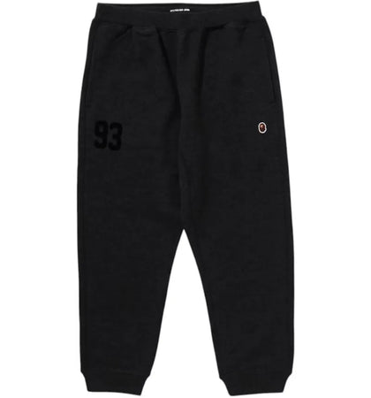BAPE Mr.Bathing Ape Logo Sweat Pants Charcoal - authentic BAPE apparel