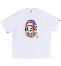 BAPE Multi Logo Ape Head Relaxed Fit Tee White