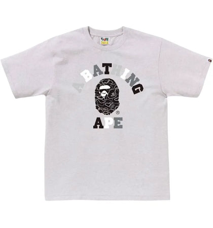 BAPE Neon Camo College Tee Gray - authentic BAPE product