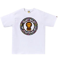 BAPE Neon Camo Milo Busy Works Tee White