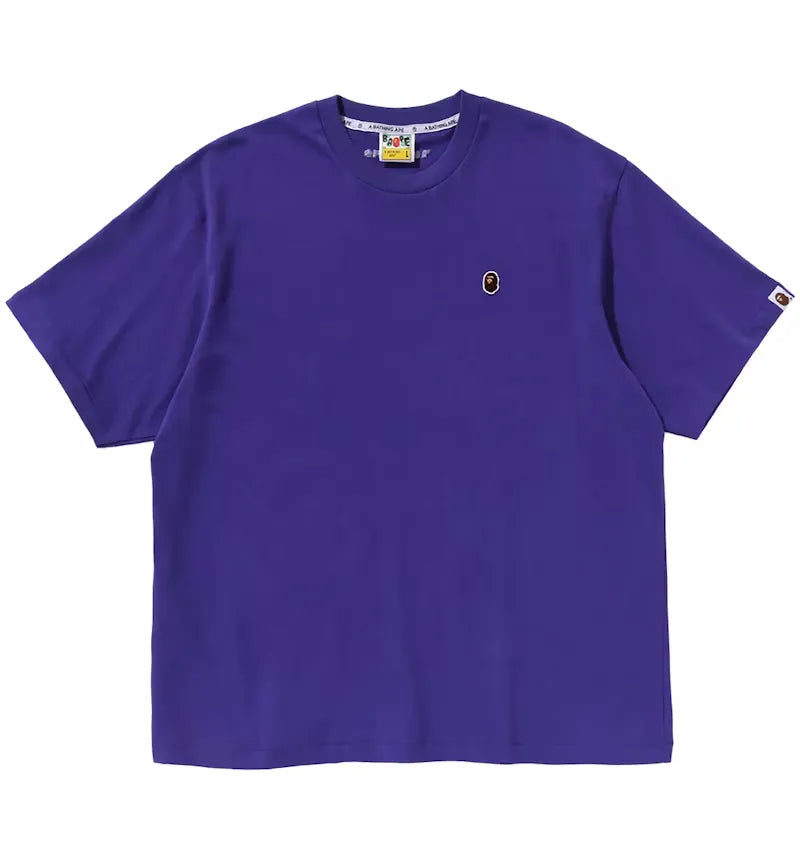 BAPE One Point Relaxed Fit Tee Purple - vue 360