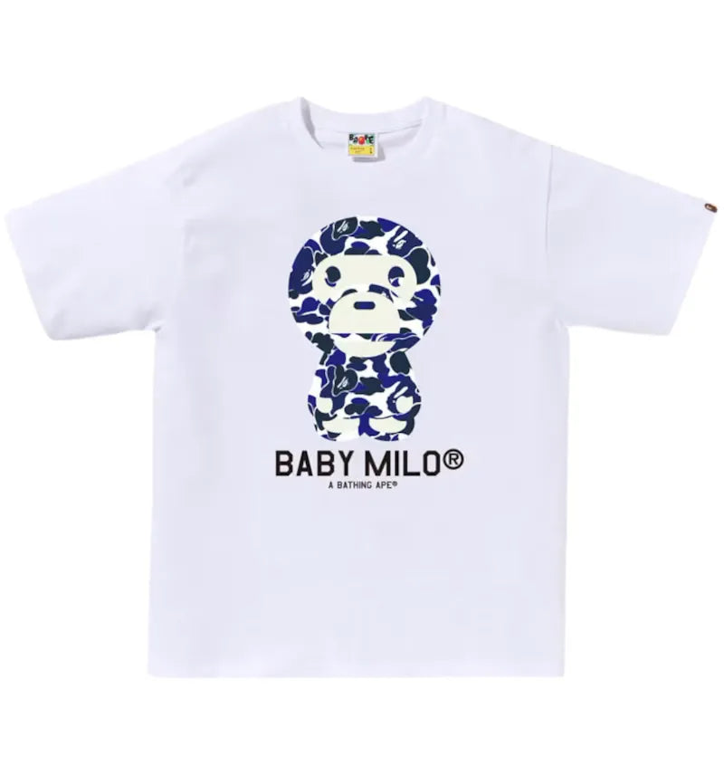 BAPE Online Exclusive Baby Milo Bapec Tee White - vue 360