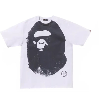 BAPE Overprinted Ape Head Tee White - authentic BAPE product