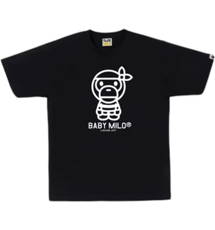 BAPE Pirate Baby Milo Tee Black - authentic BAPE product