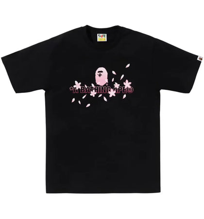BAPE Sakura Logo Tee (SS26) Black - authentic BAPE product