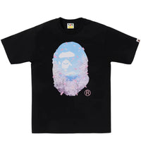 BAPE Sakura Photo Ape Head Tee (SS26) Black