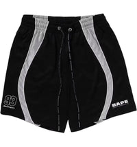 BAPE Solid Camo Jacquard Multilogo Relaxed Fit Sweatshorts Black