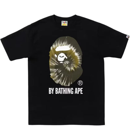 BAPE Tie Dye By Bathing Ape Tee Black Black - authentic BAPE product