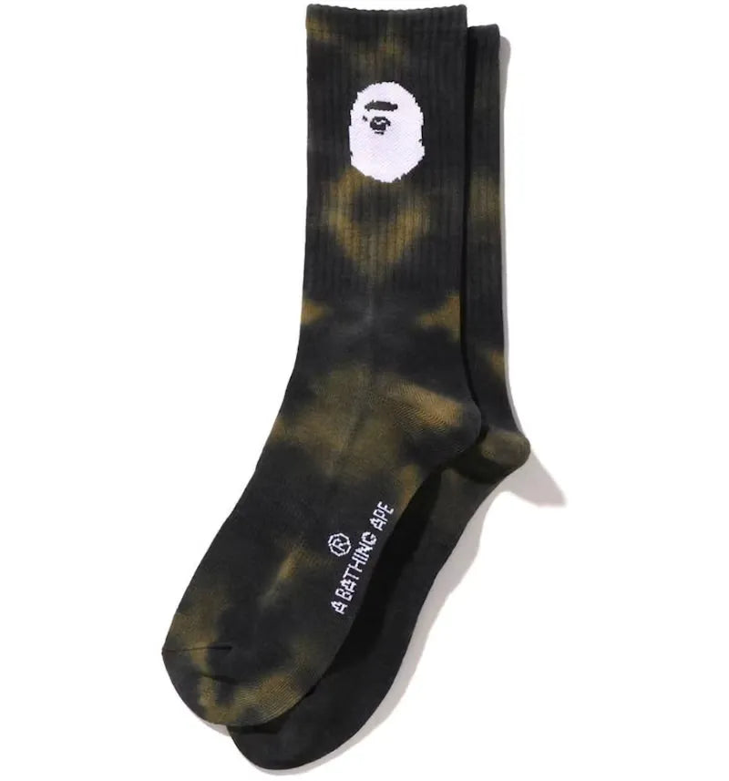 BAPE Tie Dye Socks Black - vue 360