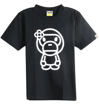 BAPE Women's Crystal Stone Big Baby Lisa Tee (SS26) Black/White