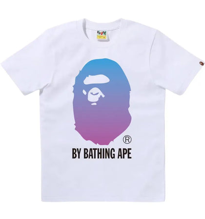BAPE Women's Gradation By Bathing Ape Tee White - authentic BAPE product