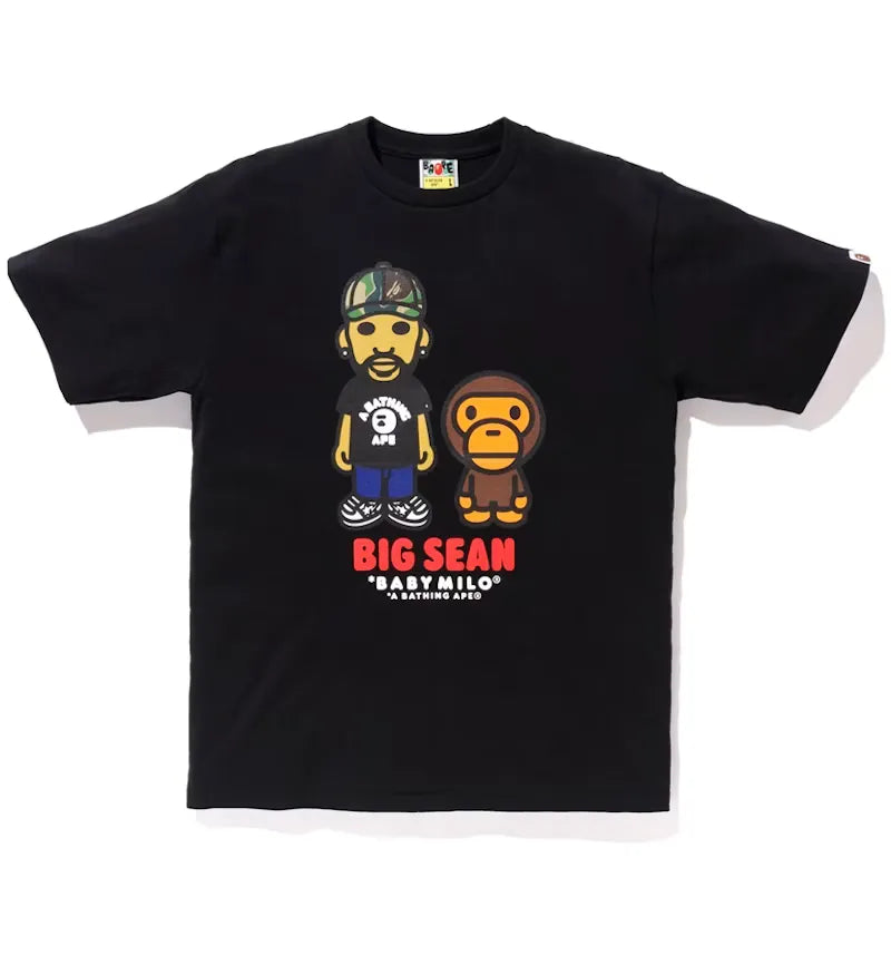BAPE x Big Sean Baby Milo Tee Black - vue 360