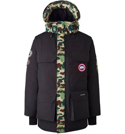 BAPE x Canada Goose x Concepts Expedition Jacket Black/ABC Camo - authentic BAPE apparel