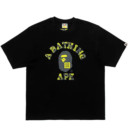 BAPE x CR7Life Ronaldo College Tee Black - authentic BAPE product