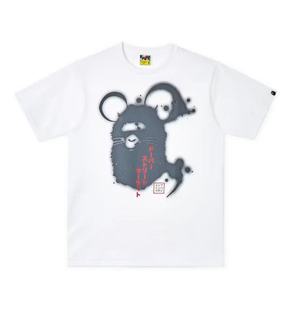 BAPE x Dover Street Market Year of the Rat T-Shirt White - authentic BAPE apparel