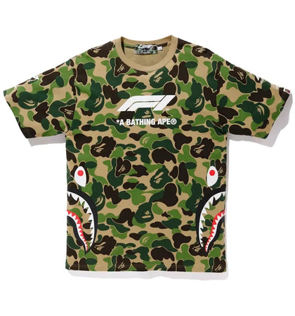 BAPE x F1 Shark Tee Green - authentic BAPE product