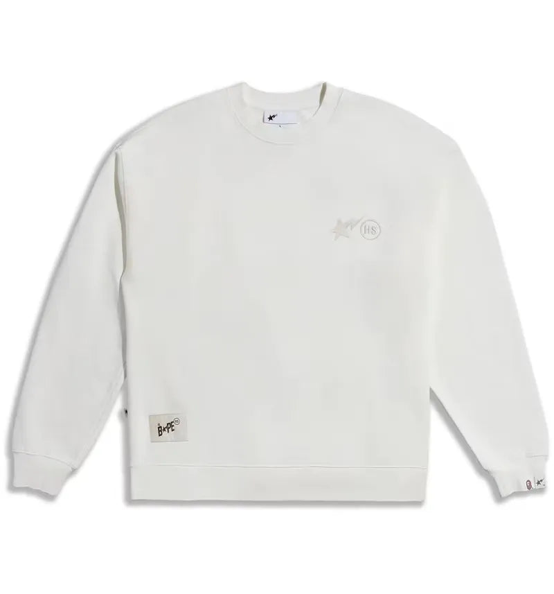 BAPE x Highsnobiety Crewneck Ivory - vue 360