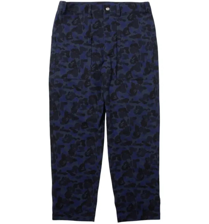 BAPE x Kazuki Kuraishi Pixelate Camo Tactical Pants Navy - vue 360