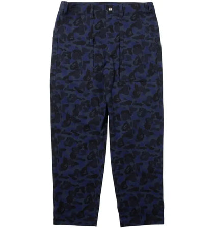 BAPE x Kazuki Kuraishi Pixelate Camo Tactical Pants Navy - authentic BAPE apparel