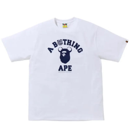 BAPE x Medicom Toy College Bear Tee (FW20) White - authentic BAPE product