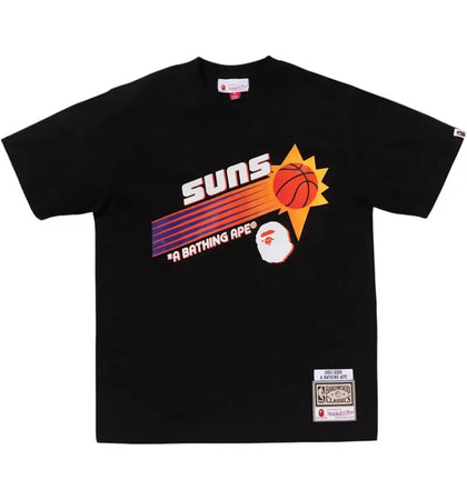BAPE x Mitchell & Ness NBA Phoenix Suns Tee Black - authentic BAPE product